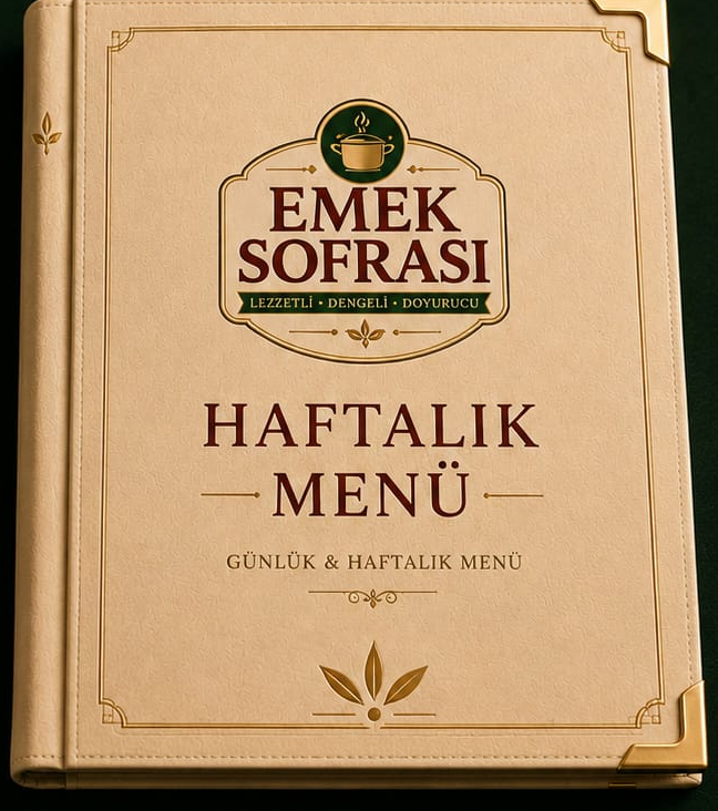 Emek Sofrası haftalık menü kitabı